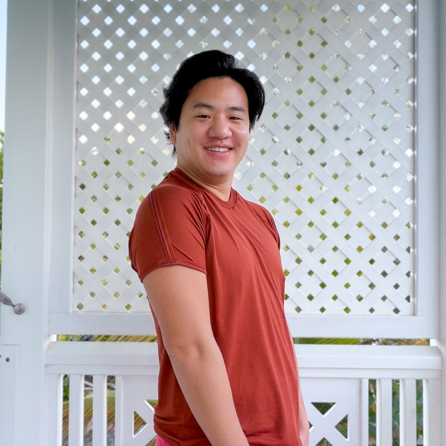 Balance Shirt | Terracotta + Royal