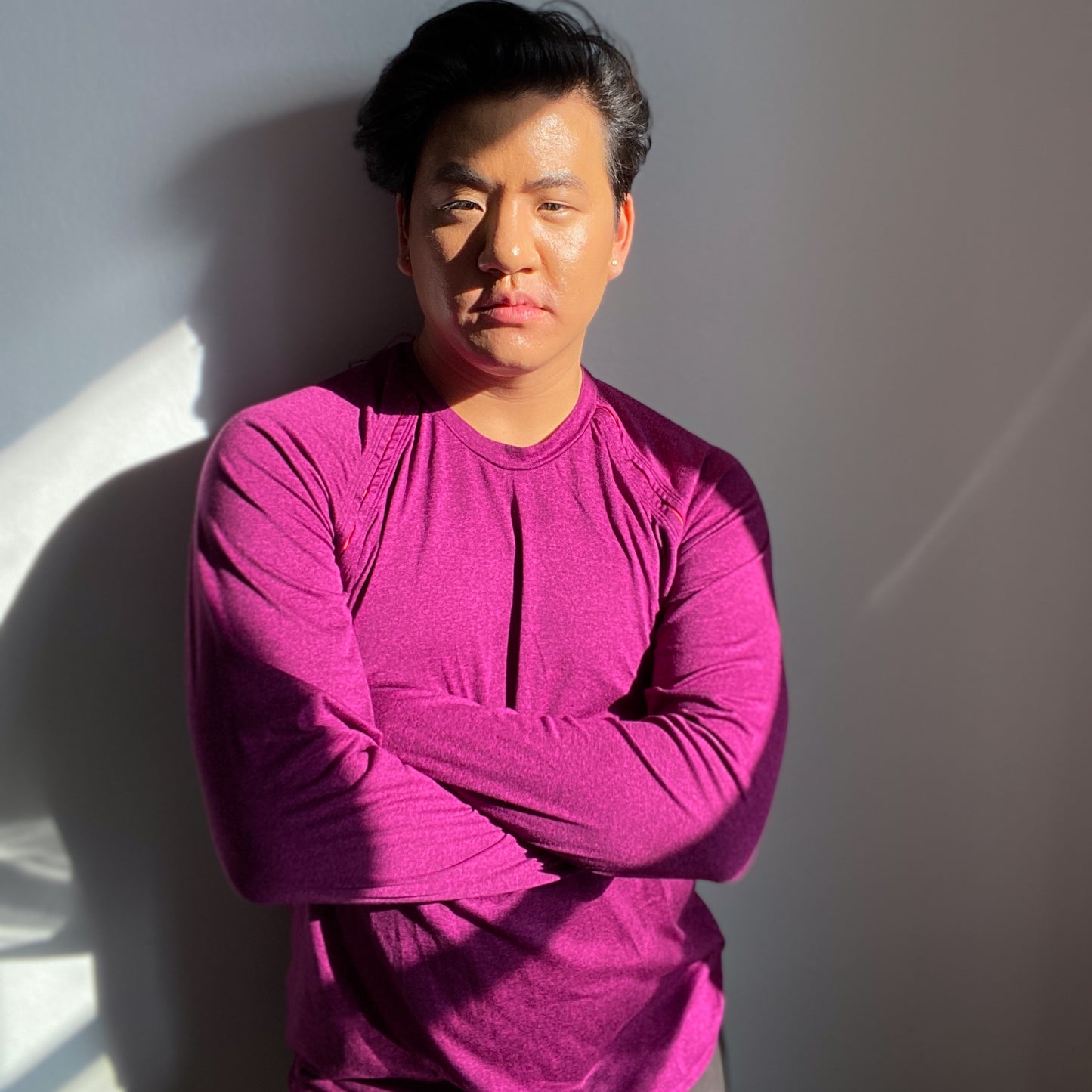 Reveal Long Sleeve | Amaranth + Persimmon