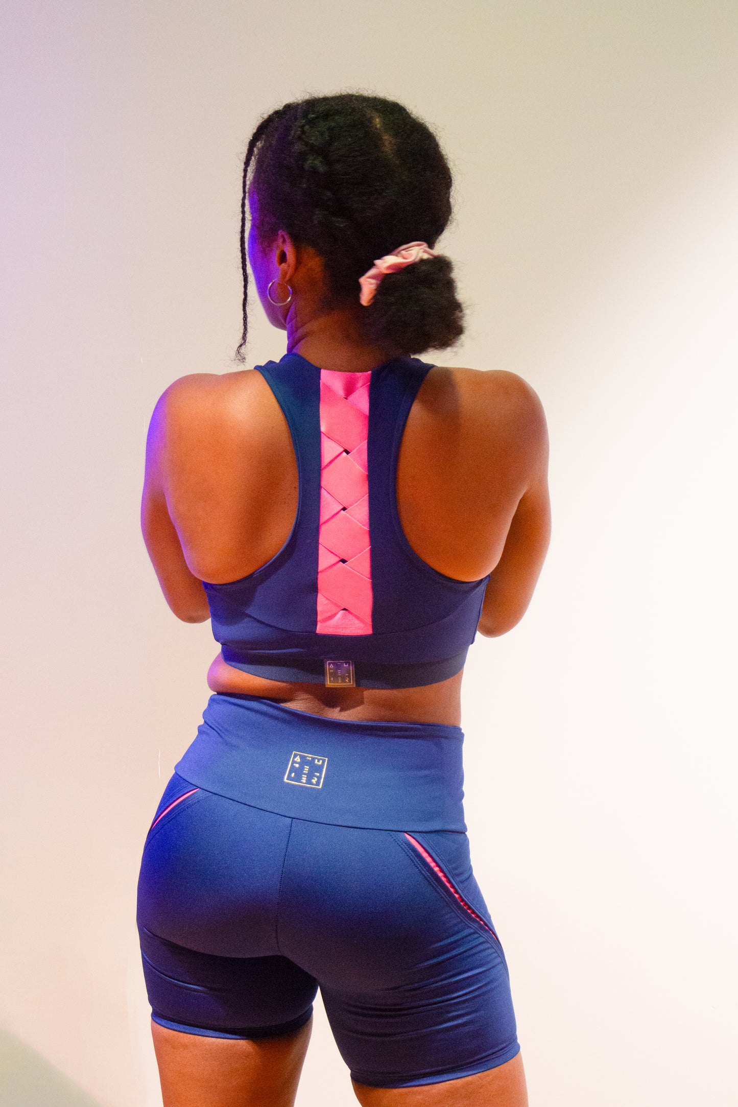 Surge Shorts | Navy + Fuschia